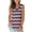 ZA-Red-Tops, variant on V Neck Sleeveless Star Print Tanks for Women Edgy American Flag Graphic Loose Fit Tops Independence Day Party Casual Vests