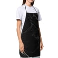 thumbnail image 4 of Sikiie Black Marble Texture Abstract Aprons for Kitchen Cooking Aprons, Chef Apron for Men Women Chef, 4 of 7