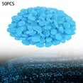 thumbnail image 1 of 50Pcs Glow In The Dark Pebbles Luminous Stones Garden Walkaway Aquarium Fish Tank, 1 of 15