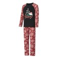 thumbnail image 3 of Elippeo Family Matching Christmas Pajamas, Baby Romper/Dog Clothes/Letter Snowflake Print Long Sleeve Tops and Pants Sleepwear Set, 3 of 10