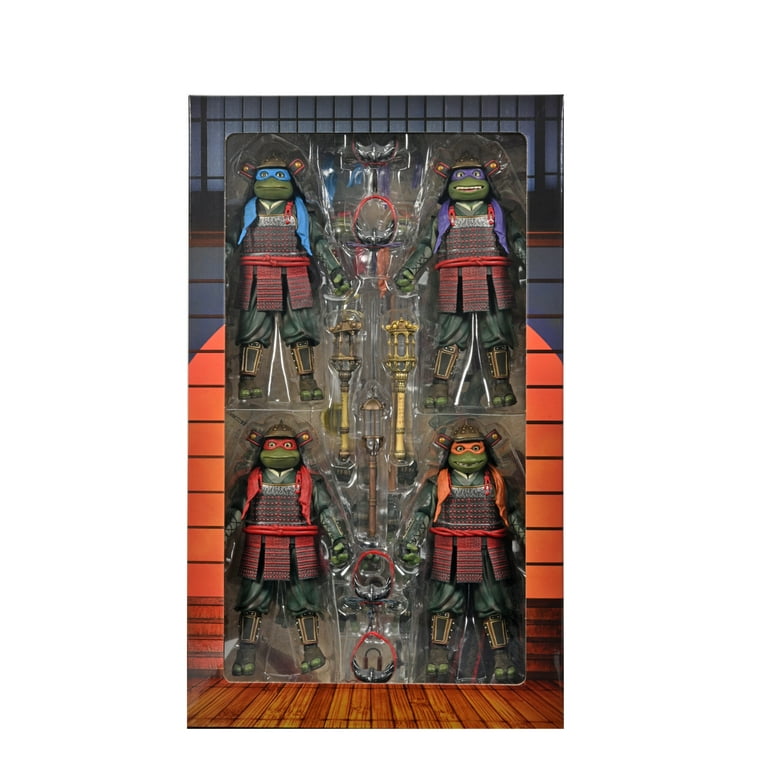 ド*ブ様 TMNT Movie III サムライフィギュア 4体セット NECA Teenage Mutant Ninja Turtles 3 - 7 inch Scale Action