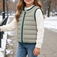 thumbnail image 2 of YUANxueke Kids Packable Lightweight Puffer Vest Quilted Padded Sleeveless Jacket Zip Up Fashion Warm Outwear Coat, 2 of 7