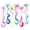 Colorful, variant on 6 Pcs Hair Bows Hair Clips For Girls Rainbow Hair Extensions For Kids Toddler Kids Ponytails Hand-made Cute Glitter Hair Accessories