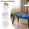 thumbnail image 6 of Whosucclay Butterfly Bottle Grass Galaxy Print Rectangle Bench Covers, Comfortable Dining Bench Slipcover Easy to Clean Bench Seat Furniture Protector Stain Resistant Bench Cushion Cover, 6 of 7
