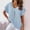 Blue, variant on Women's Summer Tops Plus Size Western Shirts for Women Women Blouses Plus Size Summer Tops for Women 2025 Short Sleeve my items ordered by me recently