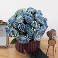 thumbnail image 5 of Office Desk Fake Flower Arrangements,Blue Artificial Faux Flowers Artificial Flowers For Wedding Home Hotel Yard Decoration, 5 of 9