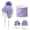 1-Light Purple316, variant on Oiyii Toddler Girls Fleece‑Lined Earflap Cap Solid Skiing Mittens Fall Winter Neck Gaiter, Pink