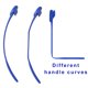 thumbnail image 5 of 2 en 1 Hombres Afeitadora Espalda Cuerpo Pierna Herramienta Depilación (con Cuchilla) Azul, 5 of 8