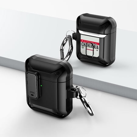 Duo Shield Secure Lock Designed For Apple AirPods Generation 1 & 2 With Hook  Black/Black price history on PriceWatchPro