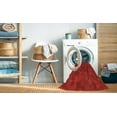 thumbnail image 2 of Ahgly Company Machine Washable Indoor Square Transitional Red Area Rugs, 7' Square, 2 of 7