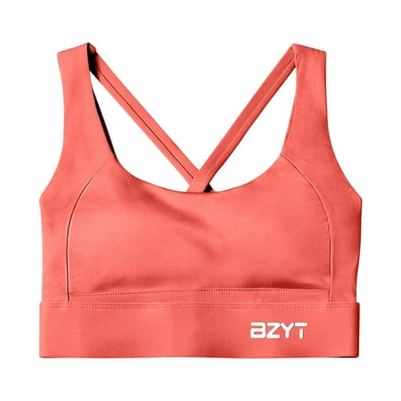 

HTNBO T Shirt Bras for Women Sports Bra Underwear Yoga Sports Racerback Ladies Red M