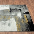 thumbnail image 2 of Luxe Weavers Abstract Brushstrokes Area Rug Gray 4x5, Soft Accent Carpet, 2 of 8