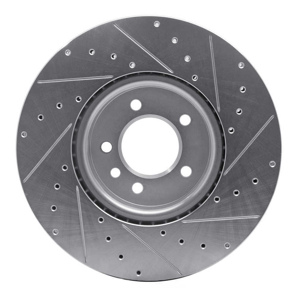Dynamic Friction Company 631-11030L DFC Brake Rotor - Drilled And Slotted - Silver