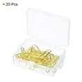 thumbnail image 3 of Unique Bargains 1 Paper Clip Cross-Shaped Cute Decorative Fun Clips Bookmarks 1.3 Inch Gold Tone, Pack of 20, 3 of 5