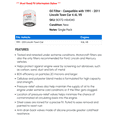 thumbnail image 2 of Motorcraft Motor Oil Filter Fits 1991-2011 Lincoln Town Car, 2 of 2