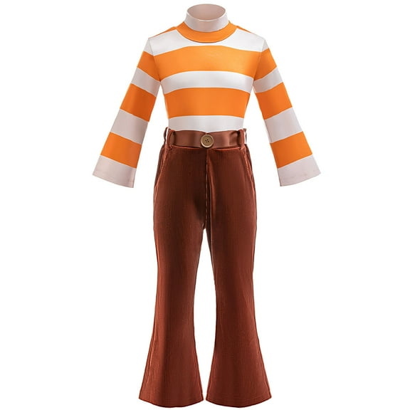 Anxiety Costume for Kids Halloween Emotion Movie Cosplay Outfit Set, Size 4-5Y