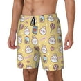 thumbnail image 2 of Daiia Rabbit And Candy Mens Swim Trunks Swim Shorts Quick Dry Swim Shorts with Mesh Lining Pockets-Small, 2 of 9