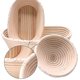 thumbnail image 5 of Cesta de fermentación de pan de 7,9 pulgadas redonda con forro de lino, cesta de pan Banneton, cesta de ratán, 5 of 5