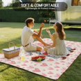 thumbnail image 4 of Valentine's Day Outdoor Rug for Patio/Deck/Porch, Non-Slip Large Area Rug 5 x 8 Ft, Watercolor Heart Gnomes Couple Love Pink Indoor Outdoor Rugs Washable Area Rugs, Camping Rug Carpet Runner, 4 of 8