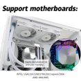 thumbnail image 6 of Frozen 240 White CPU Liquid Cooler,Efficient PWM Controlled Pump 2800RPM,12CM PWM Fan,Water Cooling ,for AM4/AM5, 1150/1151/1200/1851/1700, AIO Cooler, 6 of 6