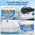 thumbnail image 6 of OBENSKY Panda Ice Skates for Kids Girls Boys 4-Size Adjustable Beginner Ice Skating Shoes, Black&White for Birthday Christmas Gift, 6 of 8