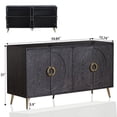 thumbnail image 6 of Lunale Modern Lacquered Wooden Sideboard Storage Cabinet, Buffet Server Cabinet for Living Room, Entryway, Distressed Black, 6 of 6