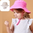 thumbnail image 4 of Sombrero para el sol de primavera y verano, sombrero de playa de secado rápido transpirable para bebé niña, 4 of 5