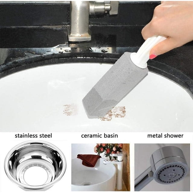 Multi-Functional Pumice Stone, Handle Toilet Bowl Cleaner Expert In Limescale Stain Removal, A Must-Have For Comprehensive Home Maintenance, 4 Pieces