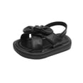 thumbnail image 5 of Esho Girls Summer Beach Sandals, Kids Home Slippers, Little Girls Flats Shoes Cute Bow Slide Sandals For Indoor Outdoor, Size 21-30, 5 of 6