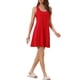 thumbnail image 4 of Noche de tanque sin mangas para mujer Inspire Chic, vestido de primavera y verano, camisón de descanso, XS, rojo, 4 of 6