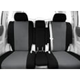 thumbnail image 2 of CalTrend Rear Cordura Seat Covers for 2007-2012 Nissan Sentra - NS169-08CC Light Grey Insert with Black Trim, 2 of 3