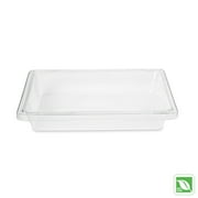 Food/Tote Boxes, 2gal, 18w x 12d x 3 1/2h, Clear
