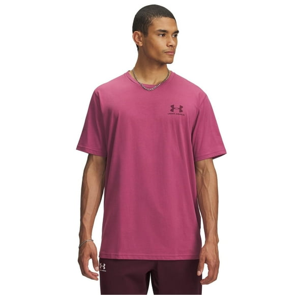 Camiseta Under Armour para hombre, estilo deportivo, pecho izquierdo, manga corta