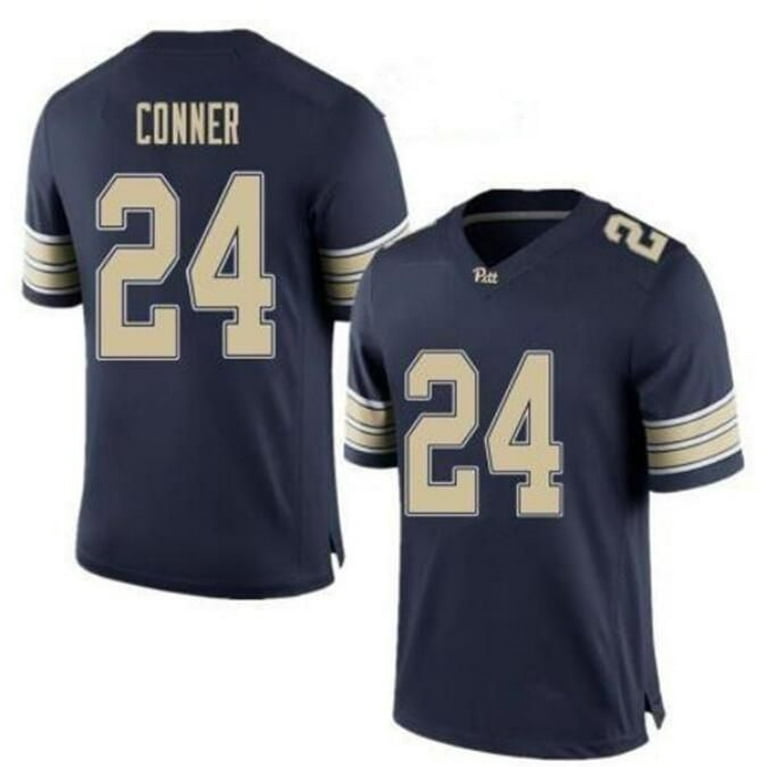 NFL_ Custom Pittsburgh Panther Pitt Football Jersey Navy Blue