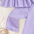 thumbnail image 7 of HCNTES Girls Fall Winter Outfits 6 12 18 24 Months 1T 2T 3T 4T Baby Girls Infant Clothing Soft Long Sleeve Plaid Top Elastic Pants 2PCS Set Newborn Outfits for Girl Fall Winter, 7 of 7