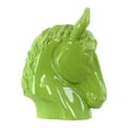 thumbnail image 2 of Urban Trends Collection Ceramic Horse Head SM Gloss Green, 2 of 2