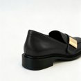 thumbnail image 6 of Women's Vintage Flat Loafers, Soft Cushioned Insole, Low Block Heel, Durable Rubber Outsole, Slip-On Comfort, Wide Toe Room, Casual Office Walking Shoes Black A, 6 of 7