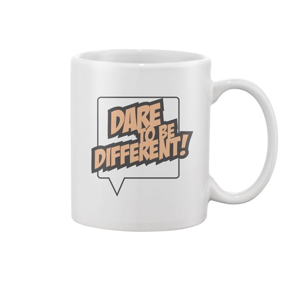 Dare To Be Different Design Mug -Image by Shutterstock