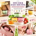thumbnail image 7 of 3 Pcs Bee Lip Balm Honey Pot, Honey & Strawberry Lip Mask Propolis Moisturizing Hydrating Prevention Dry and Cracked Lip Scrubs Exfoliator (Honey+Strawberry+Apple Lime), 7 of 7