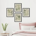 thumbnail image 3 of PixonSign Framed Wall Art Green Leaves Variety Posters, Set of 4 Nature Wilderness Renaissance Botanical Illustrations Wall Decor, Adhesive Canvas Prints for Home Decor - 8"x10" Black, 3 of 5