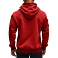 thumbnail image 4 of Dwelliawo Hoodies for Men Tactical Hoodie Full Zip Cargo Pullover Winter Fashion Hooded Sweatshirts with Pockets Red 2XL, 4 of 4