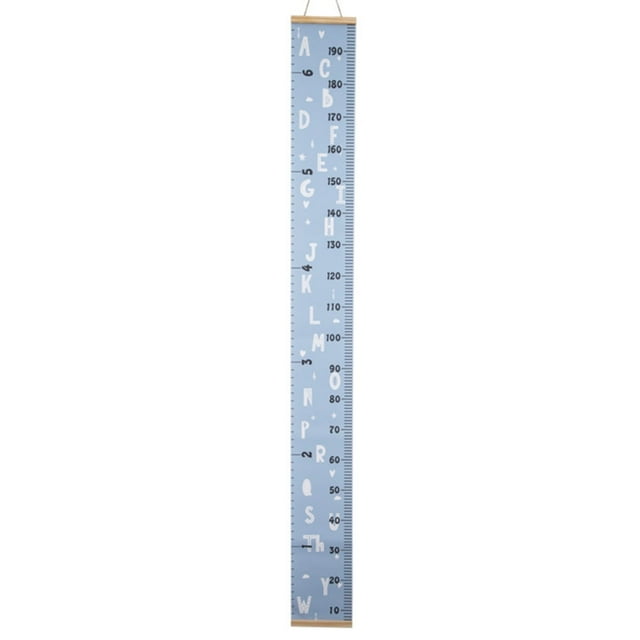 Kids Growth Chart Wood Frame Canvas Height Measurement Ruler from Baby to Adult for Child‘s Room Decoration-Christmas Tree