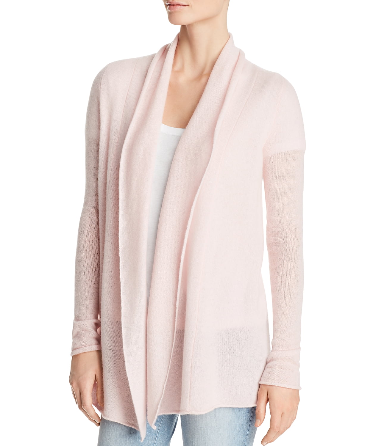 pastel pink cardigan