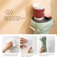 thumbnail image 1 of Dispensador de vaso de agua montado en la pared portavasos de papel desechable tipo tirón (verde), 1 of 8