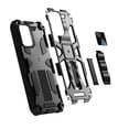 thumbnail image 3 of For Apple iPhone 13 Pro (6.1") Heavy Duty Stand Hybrid Shockproof [Military Grade] with Built-in Kickstand Fit Magnetic Car Mount Cover ,Xpm Phone Case [Black], 3 of 9
