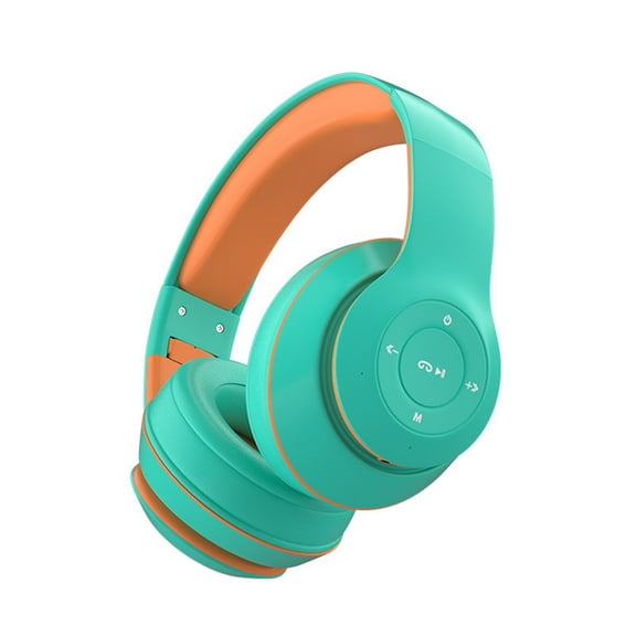 CXALSSY X3 Active Noise Cancelling Headphones, Over-Ear Headphones with Mic for Kids/Adults/Teen/School/TV, Mint Green