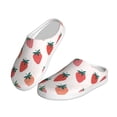 thumbnail image 2 of Lsque Hand Drawn Strawberry Pattern Womens Comfort Cotton on Scuff With Memory Foam and Anti-skid Sole Slipper-37/38, 2 of 7