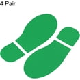 thumbnail image 3 of PATIKIL 8x3.3" Footprint Sticker, 4 Pairs PVC Shoes Floor Decal Sign for Class Decor Stair Guide, Green, 3 of 6