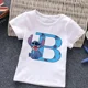 thumbnail image 4 of Camiseta de algodón con letras ABCD de Stitch para niños, camisetas combinadas, camisetas de dibujos animados Kawaii, ropa informal para niños y niñas, camisetas Harajuku para niños y niñas, 4 of 5