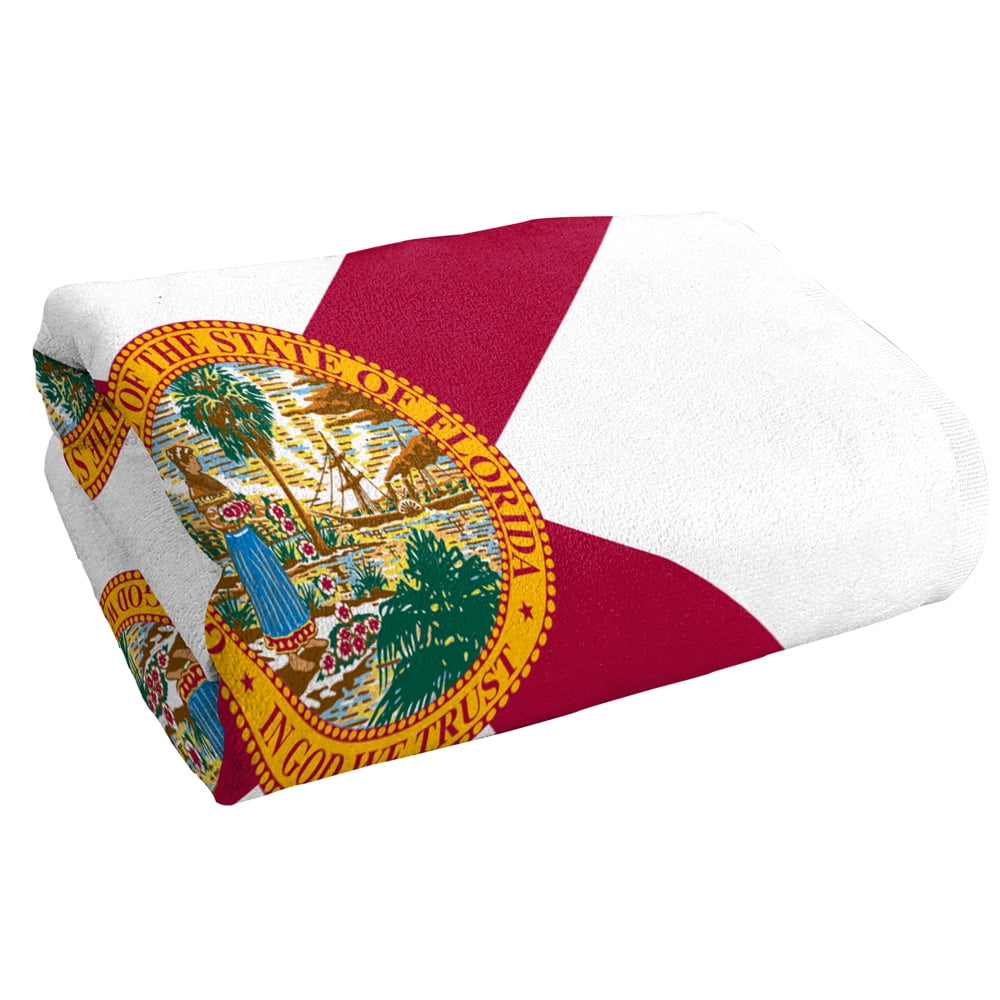 Florida Flag Beach Towel, 30"x60" Beach Towel